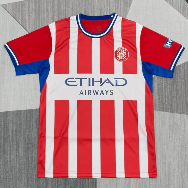 Nike Girona FC Home Jersey 2023-24 Red White Stripes