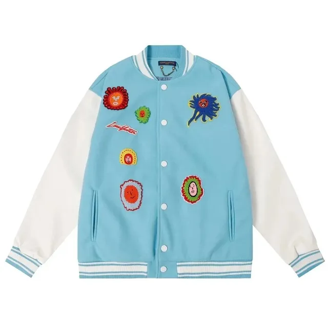 Louis Vuitton Varsity Jacket Embroidered Monster Faces