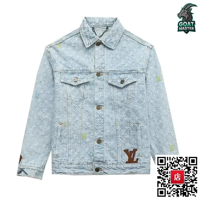 Louis Vuitton Denim Trucker Jacket Monogram Washed