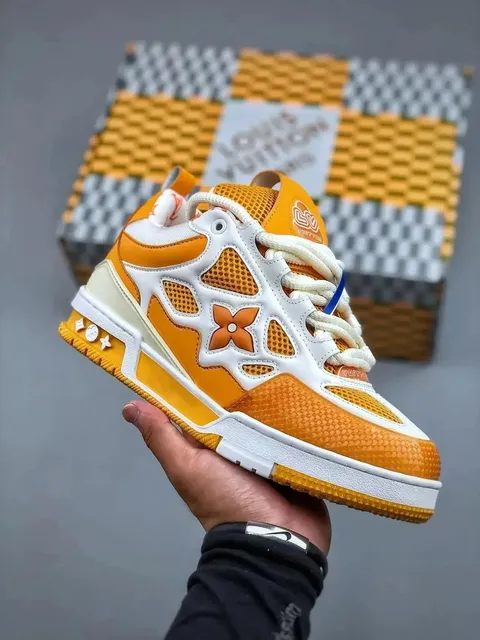 Louis Vuitton LV Trainer Monogram Mesh Orange