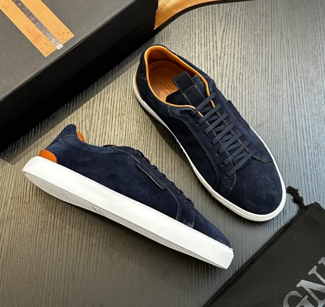 Balenciaga Speed Trainer Navy Orange