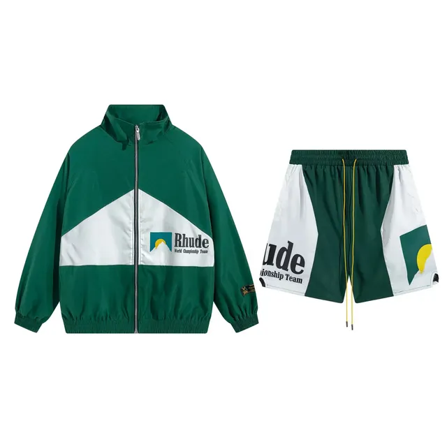 Rhude Track Jacket and Shorts Set World Championship Team
