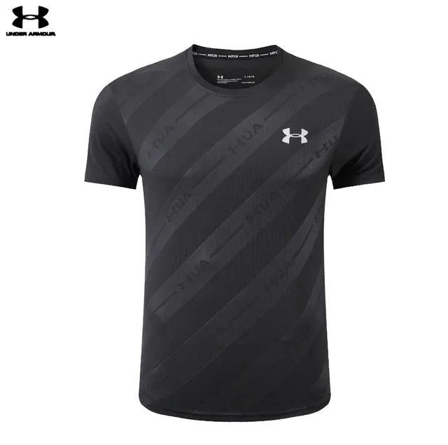 Under Armour HeatGear T-Shirt Diagonal Logo Print