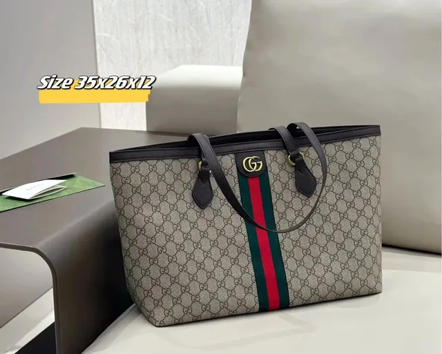 Gucci Ophidia Tote GG Supreme Canvas