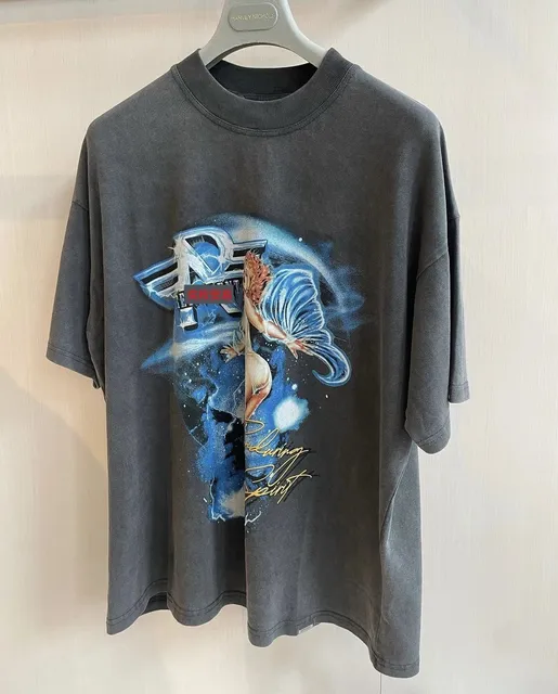 Graphic Tee Blue Mermaid Print