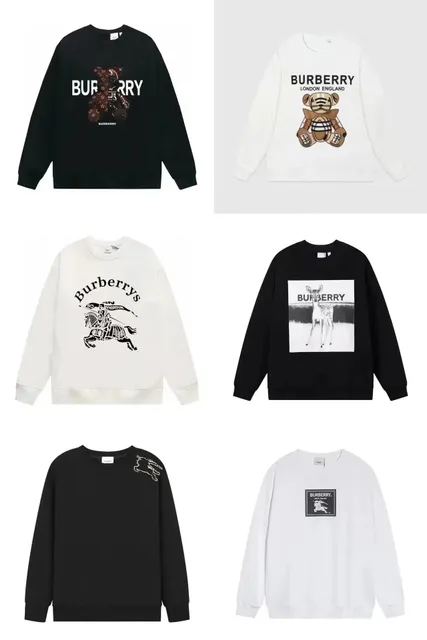 Burberry Graphic Sweatshirt Bear and Equestrian Knight Print