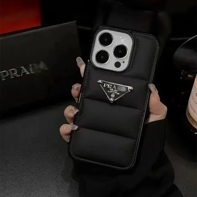 Prada Phone Case with Cardholder Nylon Quilted