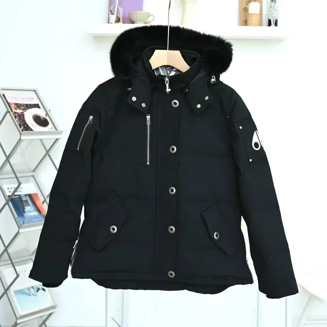 Moncler Puffer Jacket Fur-Trimmed Hood