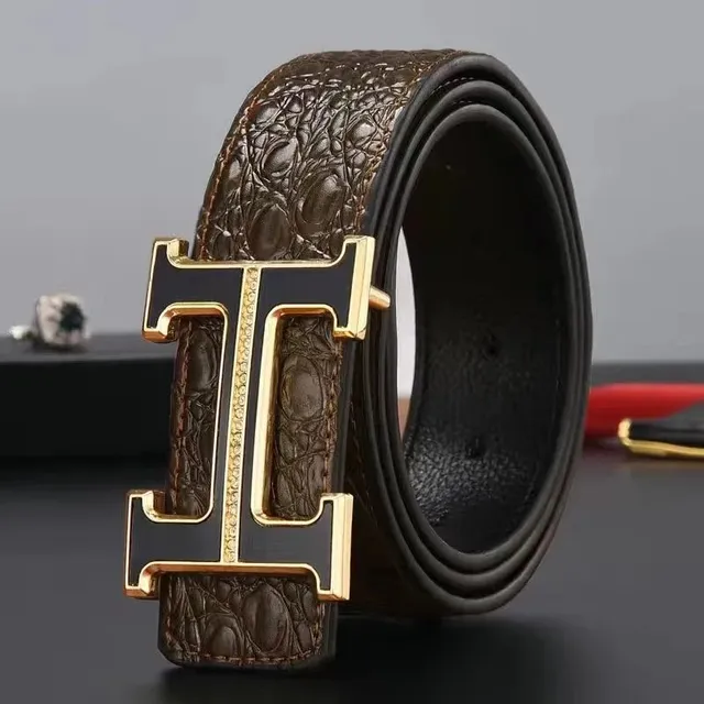 Hermès H Buckle Belt Crocodile-Embossed