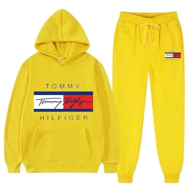Tommy Hilfiger Hoodie and Joggers Set Signature Logo