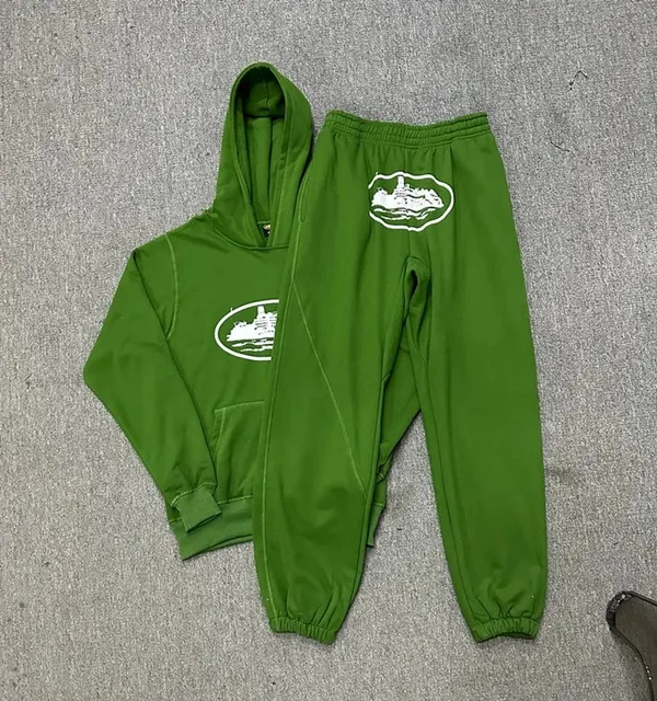 Corteiz Hoodie and Joggers Set Mountain Logo