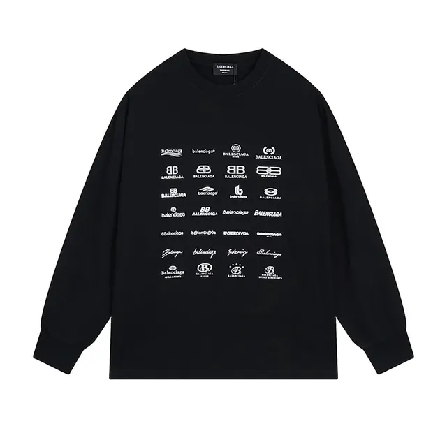 Balenciaga Logo Print Sweatshirt Multi-Logo