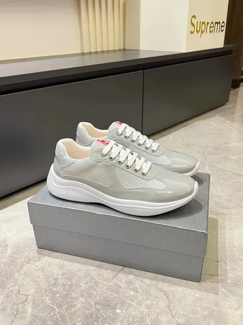 Prada Linea Rossa Sneaker Glossy Grey Mesh
