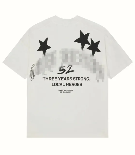Undefeated Graphic Tee Three Years Strong Local Heroes