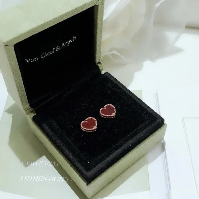 Van Cleef & Arpels Alhambra Heart Earrings