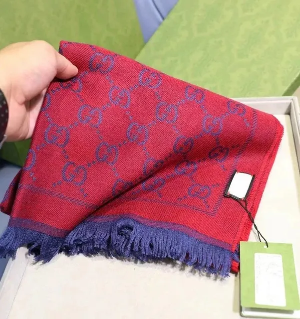 Gucci GG Marmont Scarf Double G Pattern
