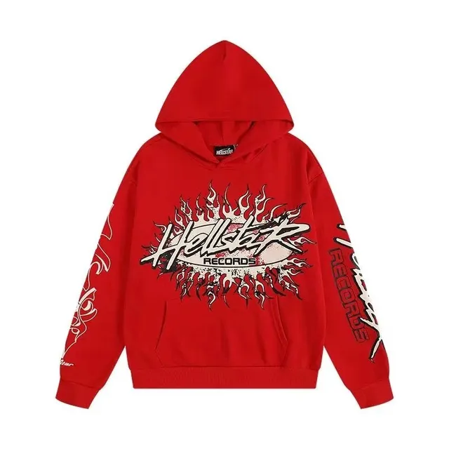 Hoodie Hellstar Records Flame Graphic