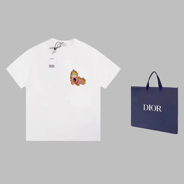 T-Shirt Flaming Dior Logo