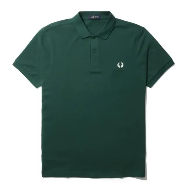 Dark green white label