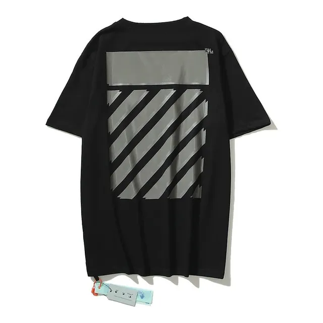 Off-White Diagonal Stripe Tee Industrial Belt Print