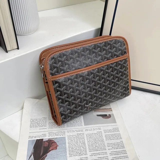 Goyard Saint Louis Clutch Goyardine Canvas