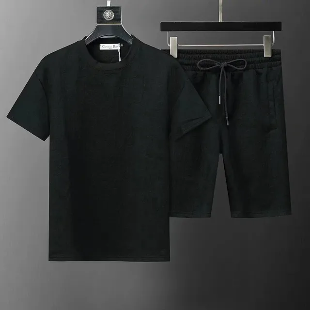 Dior T-Shirt and Shorts Set Monogram Jacquard
