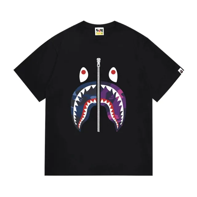 BAPE Shark Tee Split Camo Shark