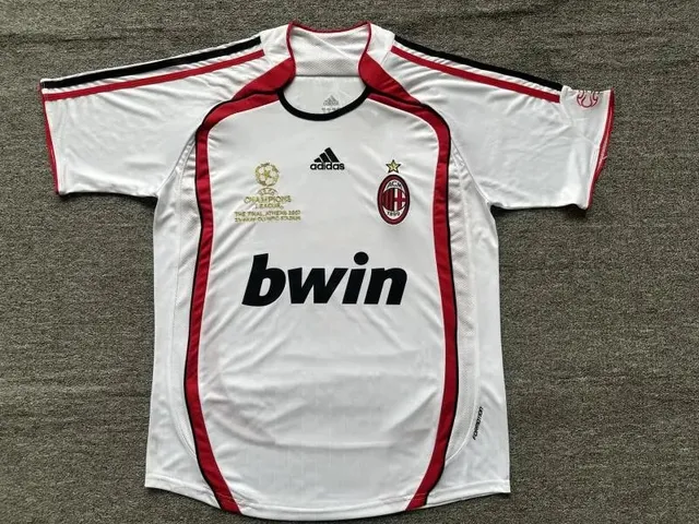 Adidas AC Milan 2007 Champions League Final Jersey bwin Sponsor