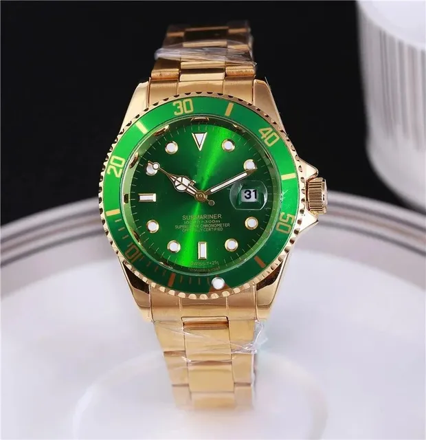 Rolex Submariner Green Dial with Gold Bezel