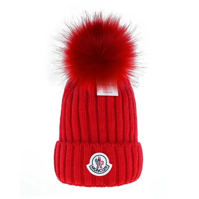 Moncler Beanie Fur Pom-Pom