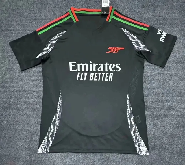 Adidas Arsenal Training Jersey Black with Red/Green Trim