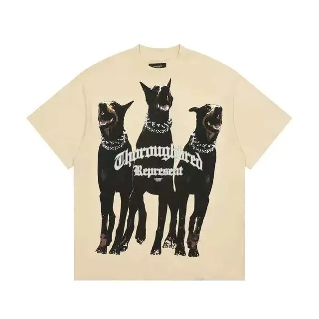 Represent Graphic Tee Three Dogs Print