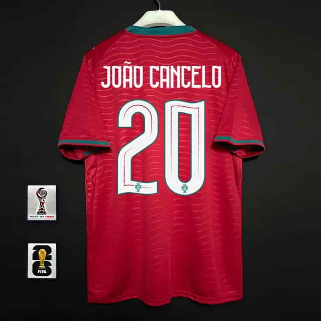 Portugal home jersey, number 20, with captain's armband