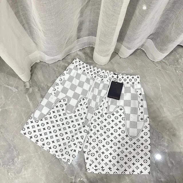 Louis Vuitton Monogram Chess Shorts Checkerboard Print