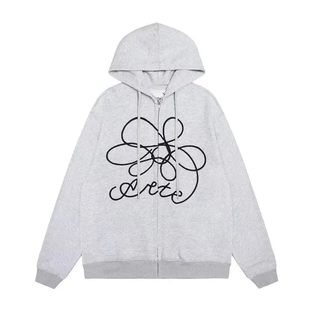 Arte Antwerp Zip-Up Hoodie Abstract Logo