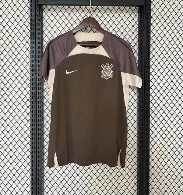 Nike Corinthians Training Jersey Brown Mesh Panel