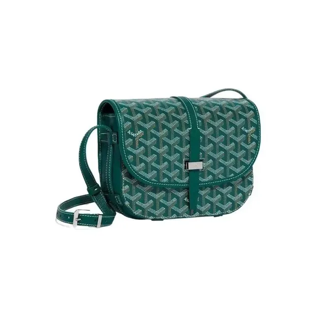 Goyard Saint Louis Bag Green Goyardine Canvas