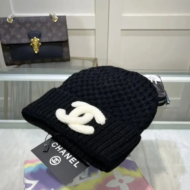 Chanel Knit Beanie CC Logo