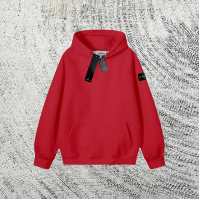 Stone Island Hooded Sweatshirt Classic Logo Patch