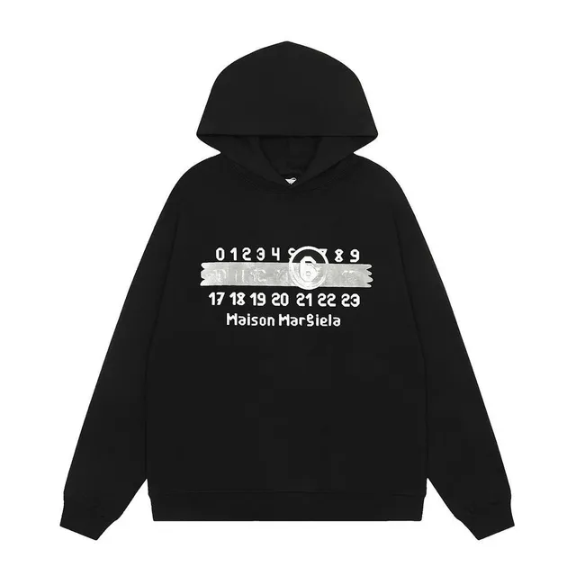 Maison Margiela Hooded Sweatshirt Number Print