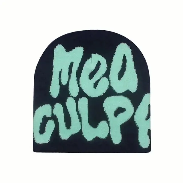 Knit Beanie Mea Culpa Logo