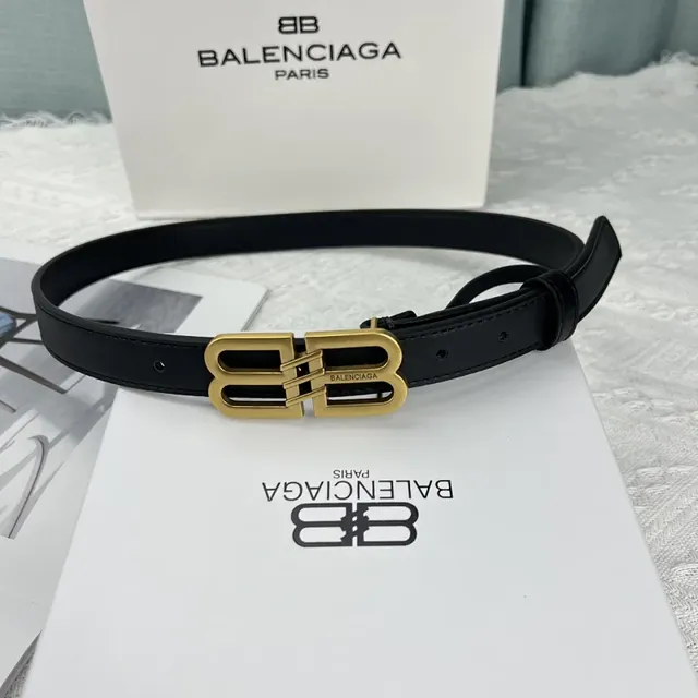 Balenciaga BB Belt Gold Logo Buckle