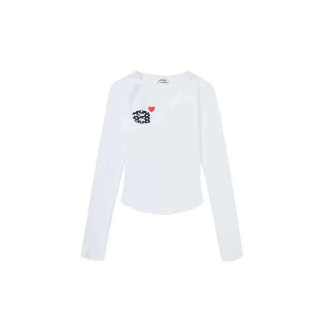 Comme des Garçons Long-Sleeve Top Polka Dot Heart
