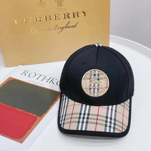 Burberry Baseball Cap Checkered Brim