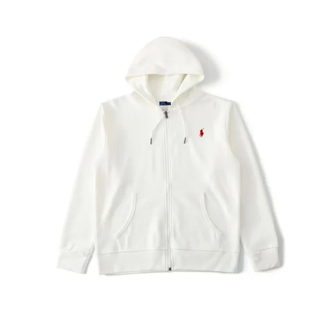 Polo Ralph Lauren Classic Fit Full-Zip Hoodie White