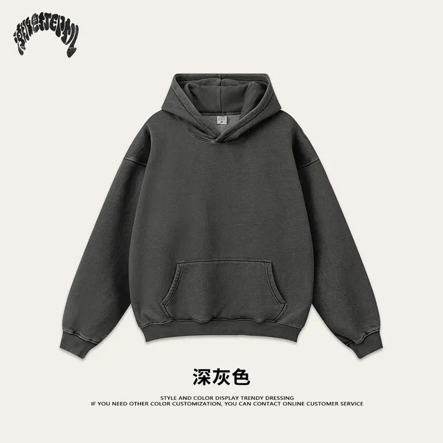 Washed Hooded Sweatshirt