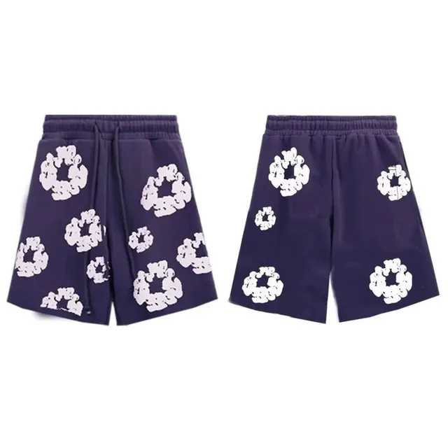 Off-White Printed Shorts Circle Logo Print