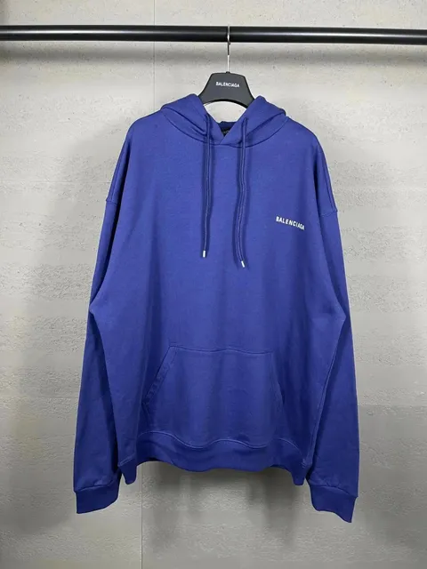 Balenciaga Logo Hoodie Embroidered Logo