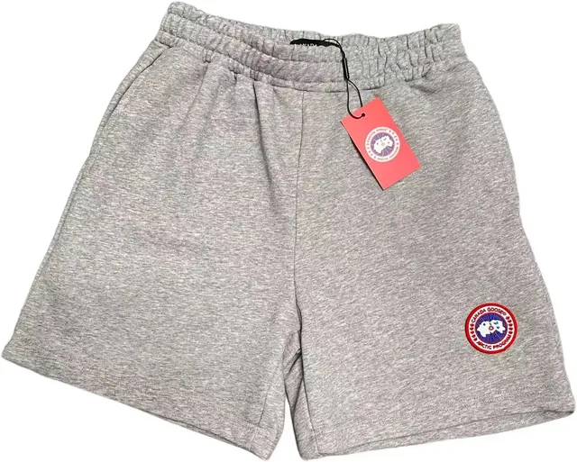 Canada Goose Logo Patch Shorts Heather Grey