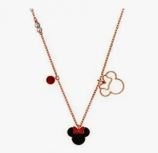 Disney Mickey Mouse Necklace Iconic Silhouette Pendant
